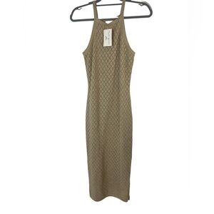 Mable knitted tan midi dress‎ size medium